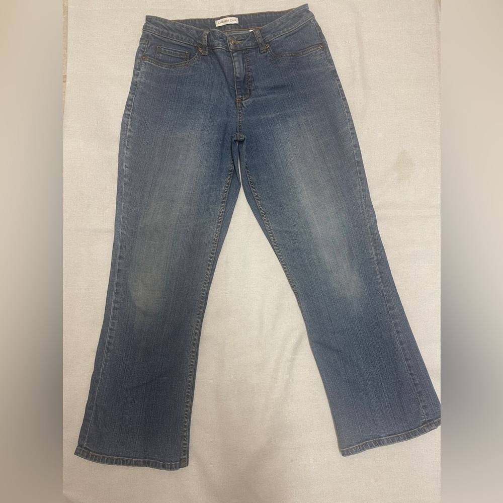 Coldwater Creek Straight Dark Wash Petite Jeans | Size P8